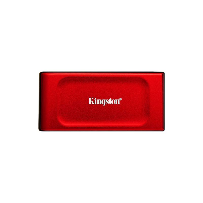 SSD externo Kingston XS1000R 1TB color rojo vista frontal