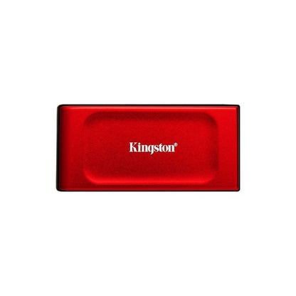 SSD externo Kingston XS1000R 1TB color rojo vista frontal