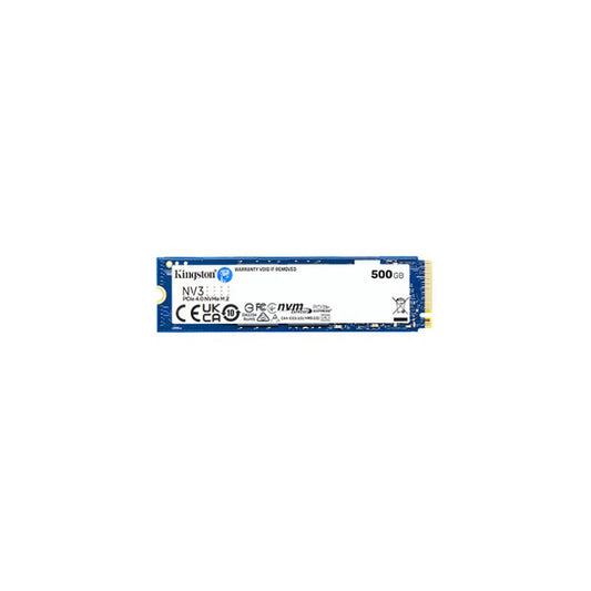SSD Kingston NV3 500GB M.2 NVMe PCIe 4.0 vista frontal