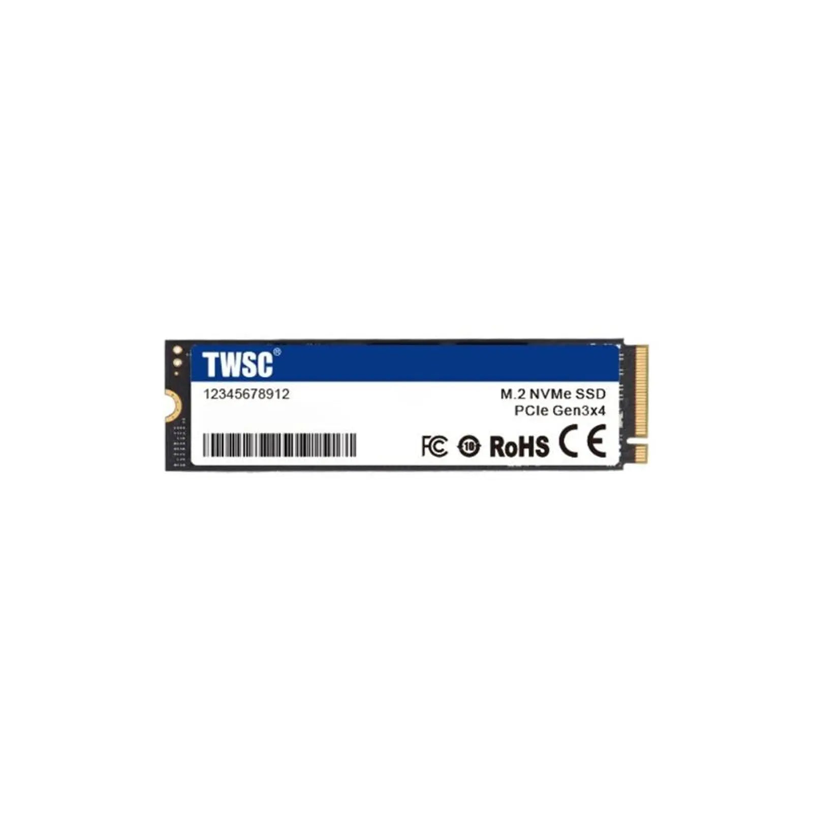 SSD TWSC 128GB M.2 NVMe PCIe 3.0 vista frontal