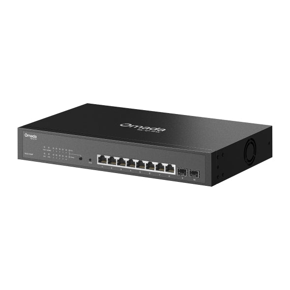 8 puertos Gigabit PoE+ y 2 puertos SFP del switch TP-Link SG2210MP
