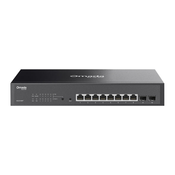 Switch TP-Link SG2210MP JetStream 8 puertos PoE+ vista frontal