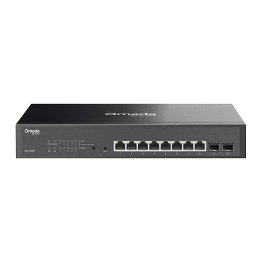 Switch TP-Link SG2210MP JetStream 8 puertos PoE+ vista frontal