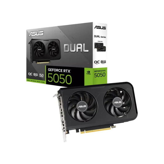 Tarjeta de video ASUS Dual GeForce RTX 5050 OC caja