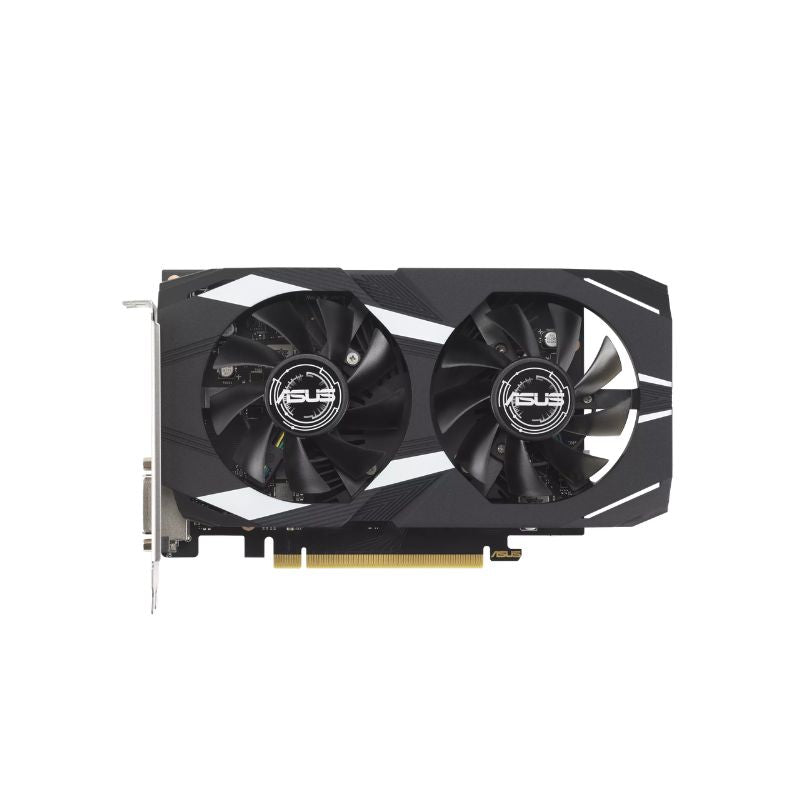 Tarjeta de video ASUS Dual GeForce RTX 3050 OC 6GB vista frontal