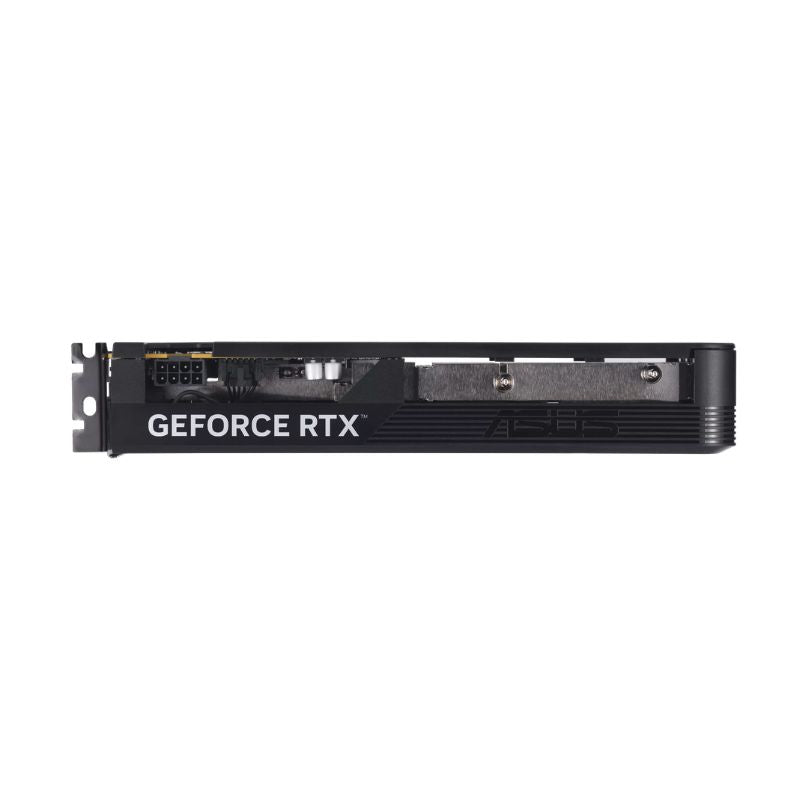 Detalle del logo ASUS RTX grabado en la tarjeta de video RTX 5060 EVO