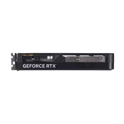 Detalle del logo ASUS RTX grabado en la tarjeta de video RTX 5060 EVO