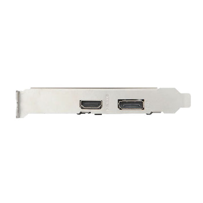 Puertos DisplayPort y HDMI de la tarjeta de video MSI GeForce GT 1030