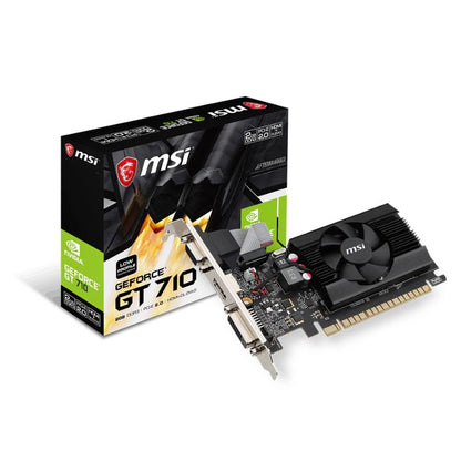 Caja retail de la tarjeta de video MSI GeForce GT 710 2GB