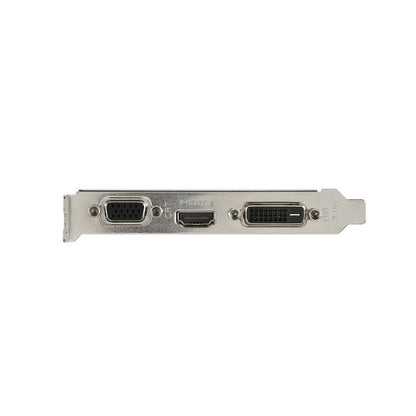 Puertos HDMI, DVI-D y VGA de la tarjeta de video MSI GeForce GT 710