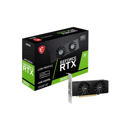 Tarjeta de video MSI GeForce RTX 3050 LP caja