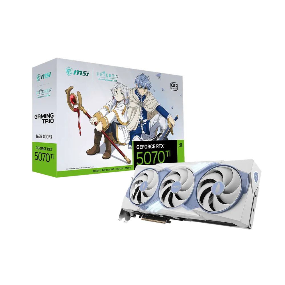 Caja de colección de la tarjeta de video MSI GeForce RTX 5070 Ti 16G Frieren Edition OC