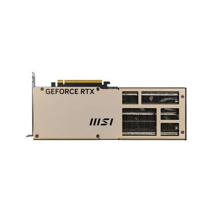 Backplate metálico ventilado de la MSI RTX 5080 INSPIRE 3X OC