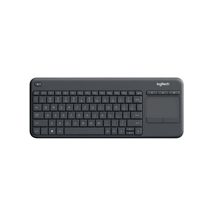 Teclado Logitech K400 Plus inalámbrico con touchpad vista frontal